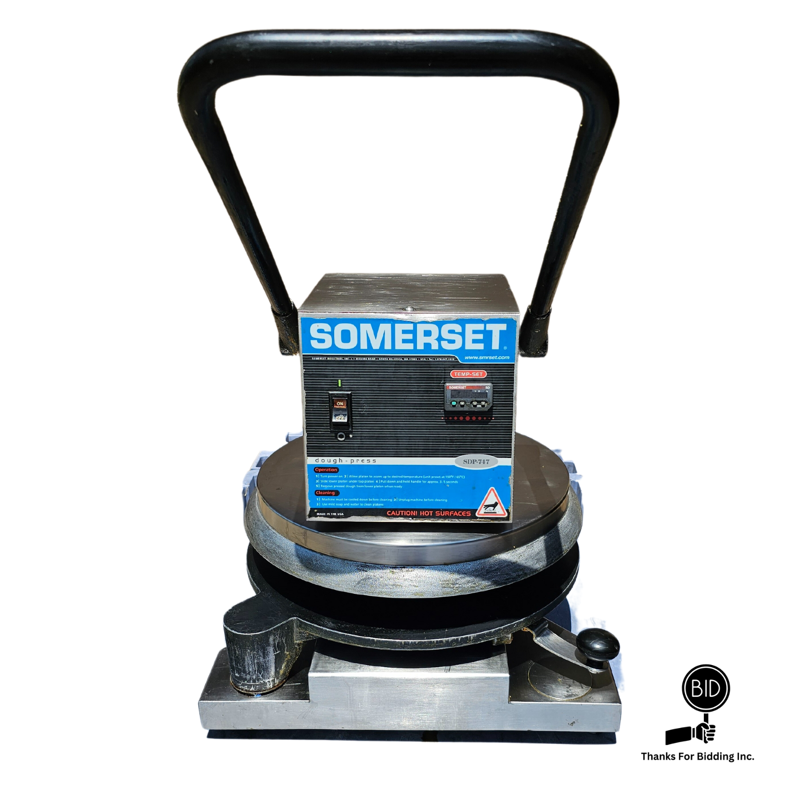 SOMERSET SDP-747 Revolutionizing Dough Preparation with Somerset Industries' SDP-747 Dough Press