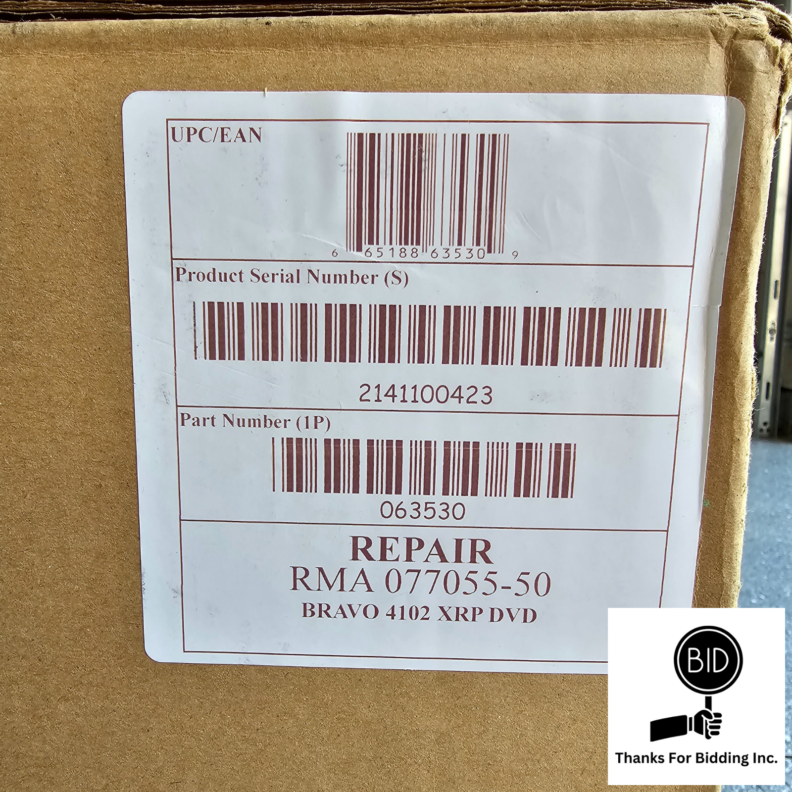BRAVO 4102 XRP BRAVO 4102 XRP Barcode